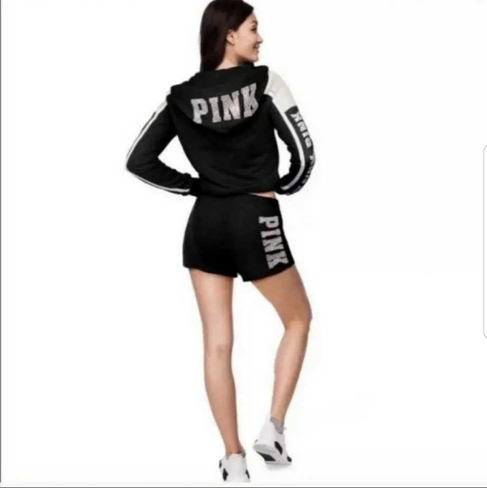 NWT VS PINK BLING RHINESTONE HOODIE